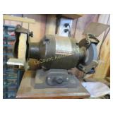 6" bench grinder on wood plant stand