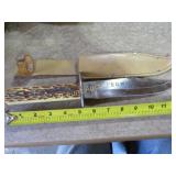 Bowie hunting knife w sheath