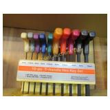 10 pc T handle hex key set
