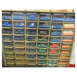 storage drawers w nails pulleys gears hooks