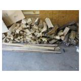 firewood pile dry stored inside