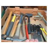 hammers mallet putty knives scraper pry bar