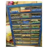 drawer unit w hooks clamps tacks bulbs washers