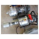 2 pumps utility lawn sprinkler pump & large hose