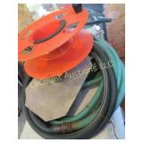 misc garden hoses w reel