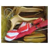 umbrellas shoe stretchers wooden hangers