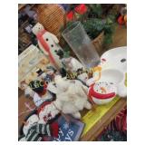 assorted Christmas decor snowmen more