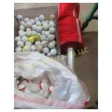 HUGE AMOUNT golf balls and golf ball picker upper