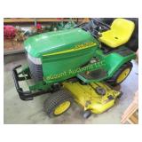 John Deere riding lawn mower GX345 bagger