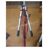 huge loppers jumper cables nice push broom