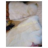 fur shawl & faux fur shoulder wrap