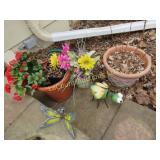 planters butterfly bug garden decor