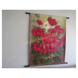 large poppy flower wall hanging