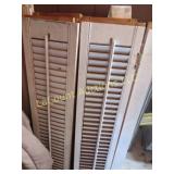 3 sets wood shutters