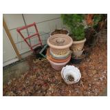 all planters mini trellis ceramic plastic