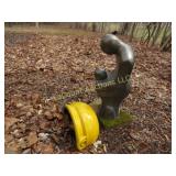 half pot planter & artistic figure statue