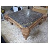 beautiful stone top elephant side coffee table