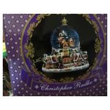 Christopher Radko snow globe in box