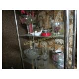 2 shelves decor glassware birds vase