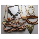 costume jewelry necklaces earthy style stone