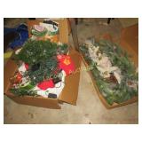 2 boxed christmas holiday greens