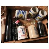 beer steins mugs coca cola bottles Archie bunker