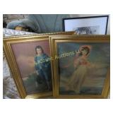 4 framed prints boy blue pr