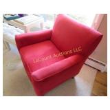 red side occasional chair