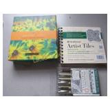 art pastel set artist tie w pens set