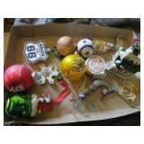 assorted Christmas ornaments Route 66 Snoopy