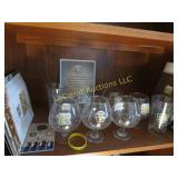 Packer Hall of Fame Goblet glasses coin decor