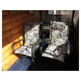 2 patio chairs bouncy style
