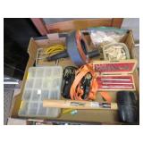 rubber mallet drain snake exacto knifes biscuits