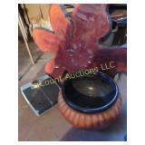 redwood clock scale planter
