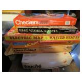 assorted games checkers map chess