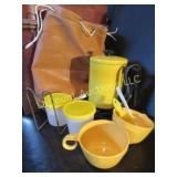 vintage camping travel perk  coffee maker set