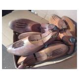 assorted vintage wood shoe stretchers
