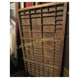 Vintage Letterpress print type tray shadow box