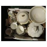 assorted china porcelain casserole teacups church