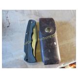 pocket knife & Buck multi purpose tool