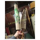 2 vintage paper umbrellas asian style