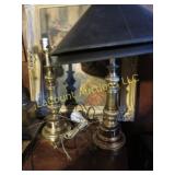 2 vintage Stiffel table lamps w shades