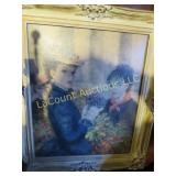 vintage framed print
