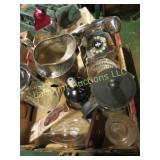 assorted decor pitcher phone Evian bottle