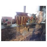 assorted planters Bridgewood pitcher