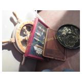 ships wheel nautical wall decor tray