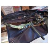 hunting compound bow in case thunder gamegetter