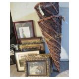 assorted framed pictures 2 new natural planters