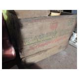 vintage Canada dry crate w glass shelf clips?