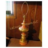 MCM orange table lamp